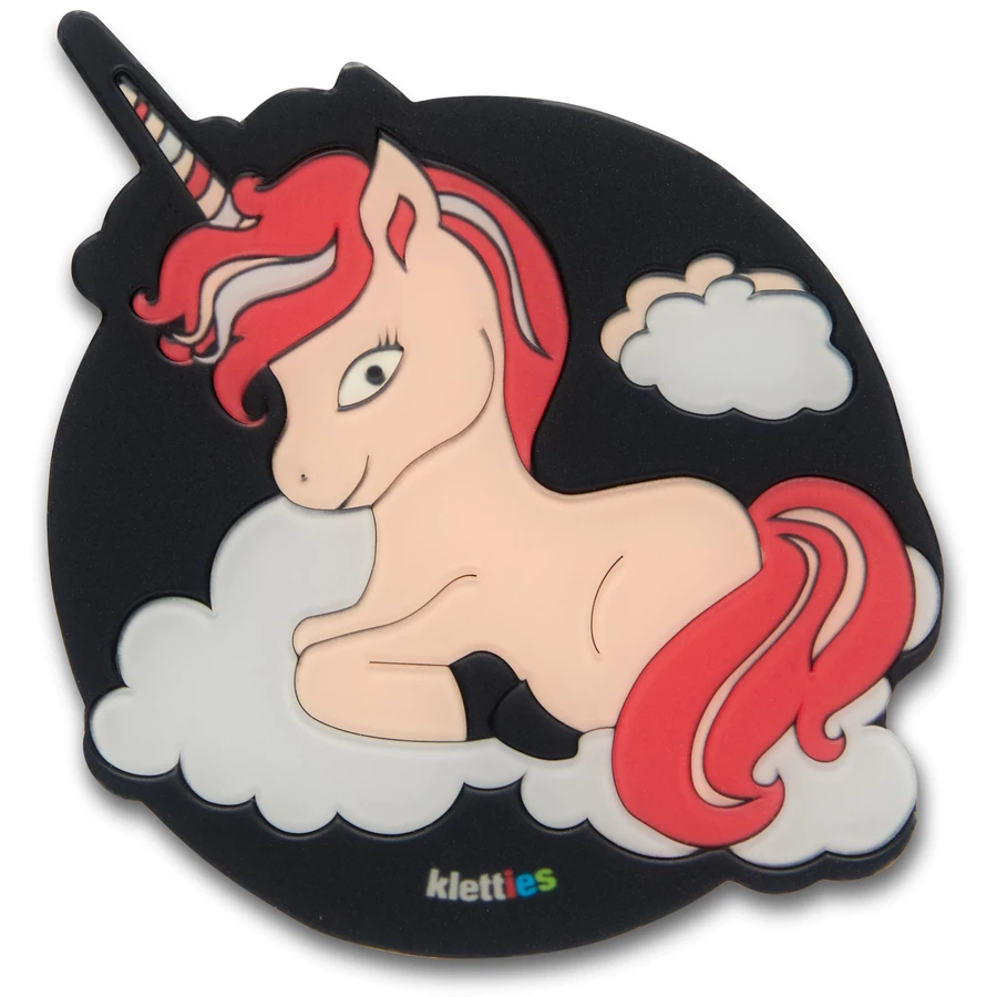 Ergobag Zubehör Klettie - 3D Silikon Einhorn