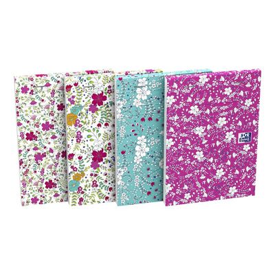Oxford Floral - Bloc notes agrafé 10,5 x 14,8 cm