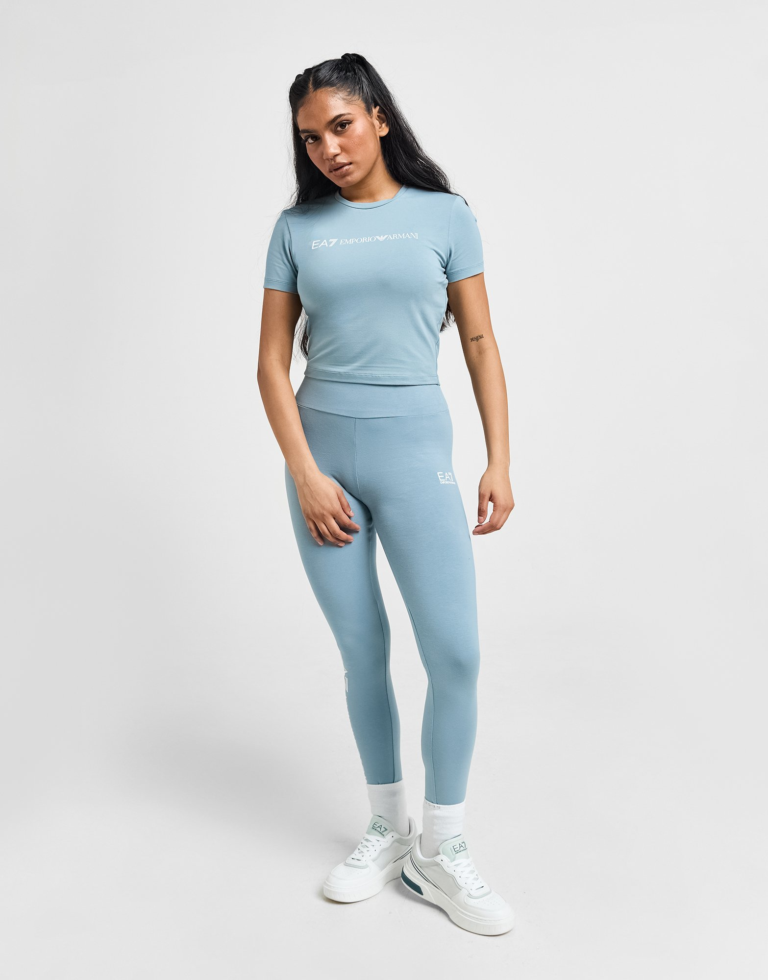 Emporio Armani EA7 T-shirt court Logo Slim Femme