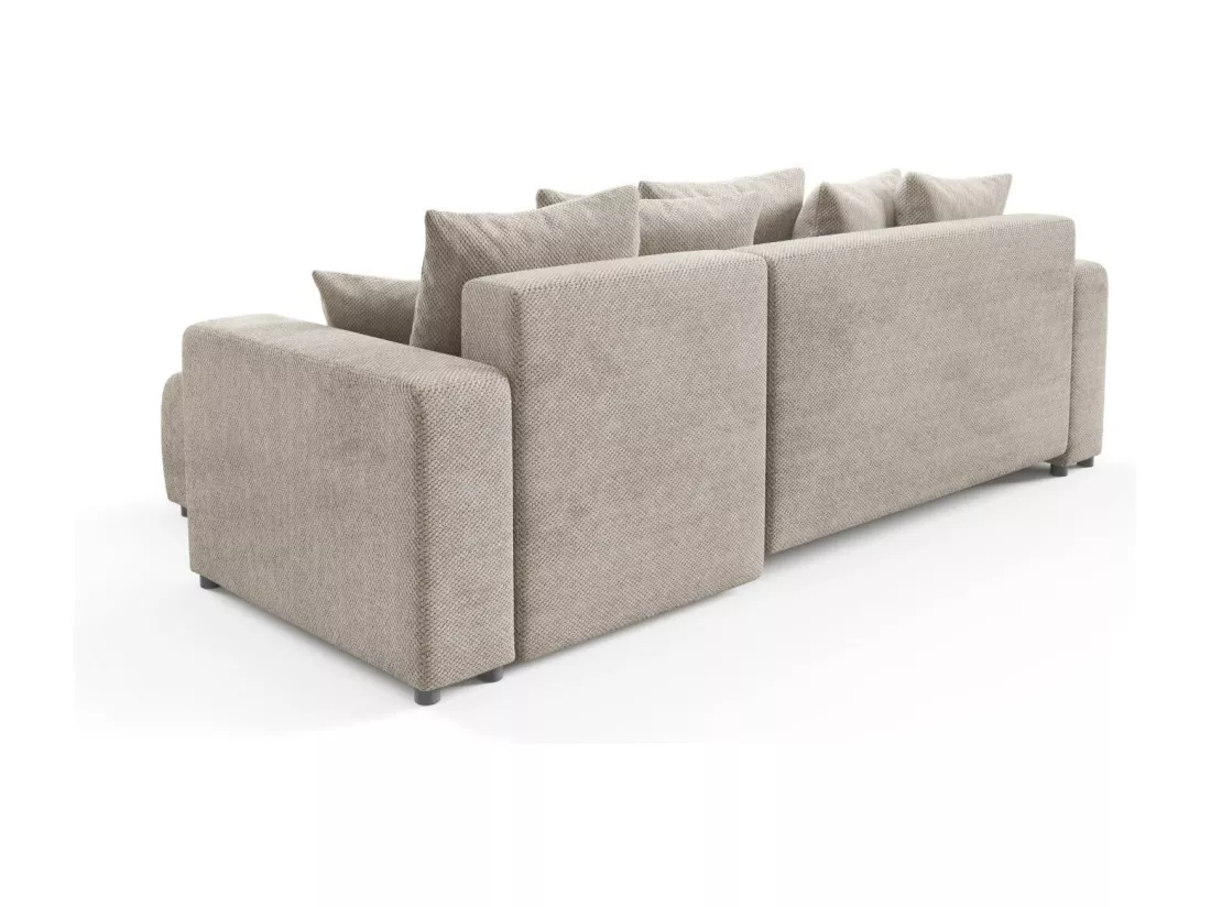 Canapé d'angle convertible EVORA L Beige