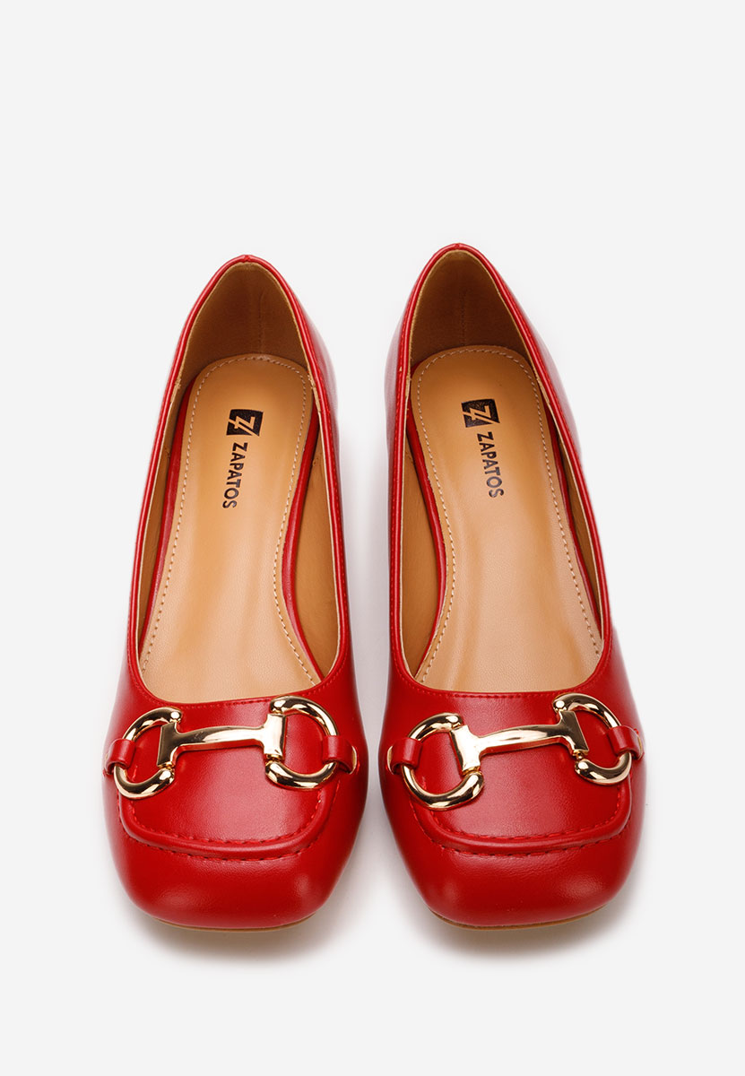 Chaussures à petit talon rouges Escana