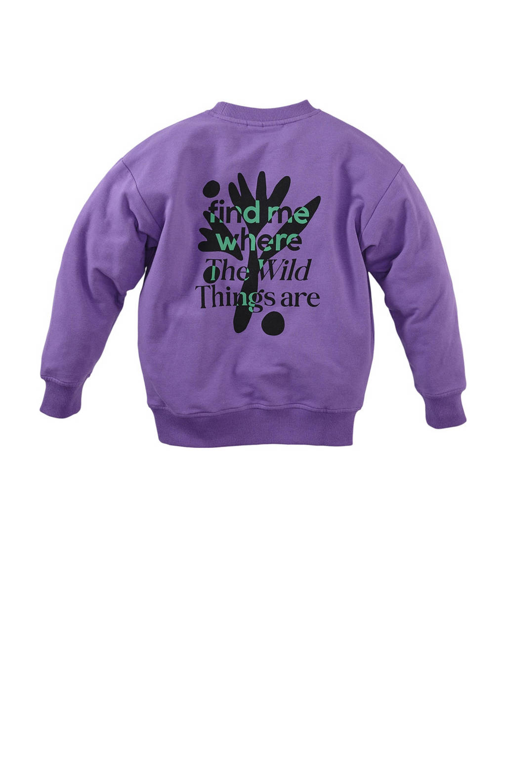 Z8 sweater Timon met backprint paars