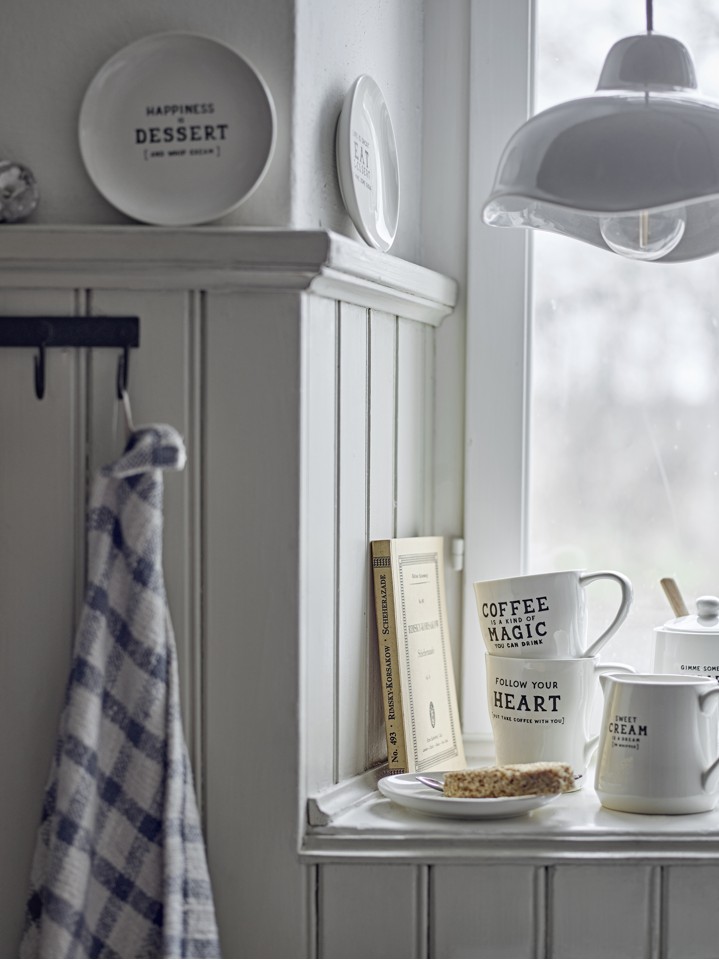 Creative Collection - Wendy Flødekande & Sukkerskål - Hvid