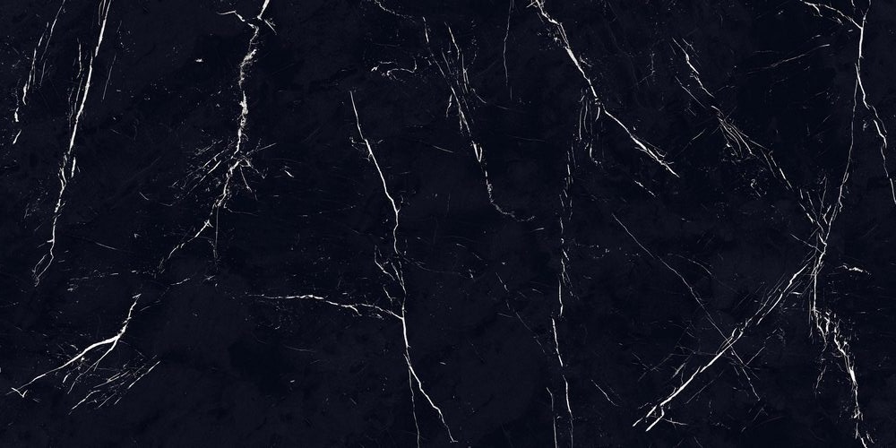 Tegelsample: Navale Gelo vloertegel 60x120cm zwart wit marmer glans