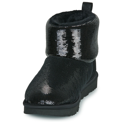 UGG - CLASSIC MINI MIRROR BALL - Noir