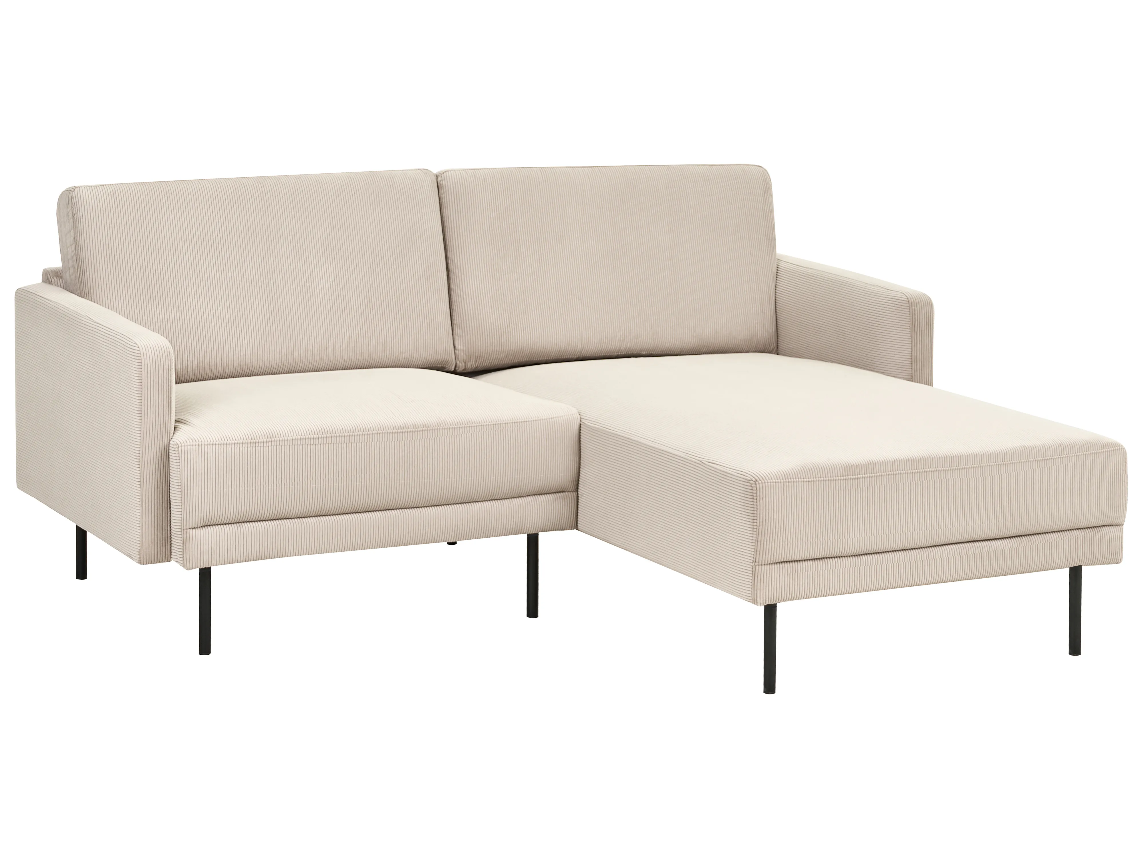 Hoekbank 2-zits BREDA Corduroy Beige linkszijdig