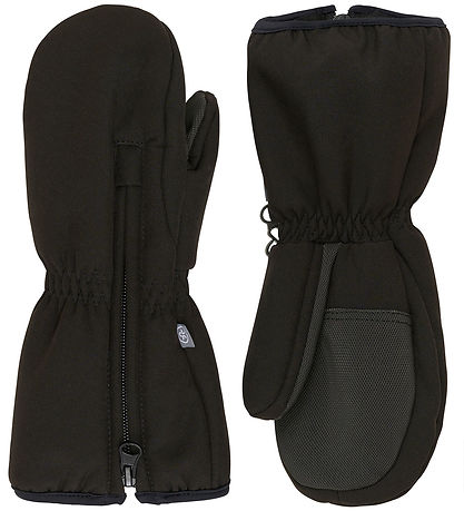 Color Kids Luffer m. Lynl?s - Softshell - Sort