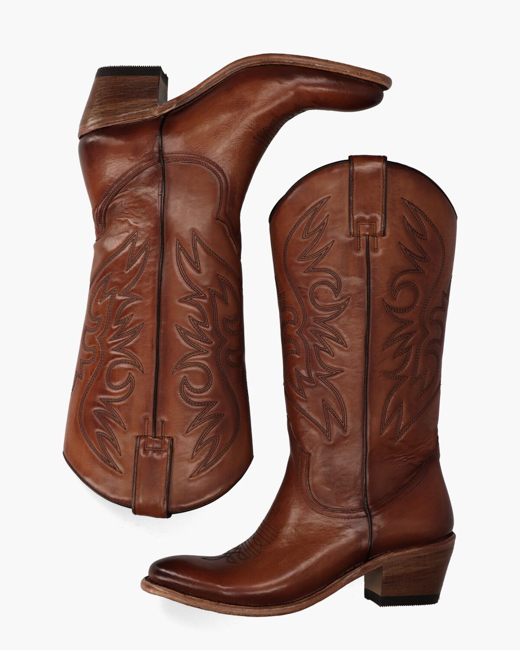 Perlita Peaches Helden Cognac Damesboots