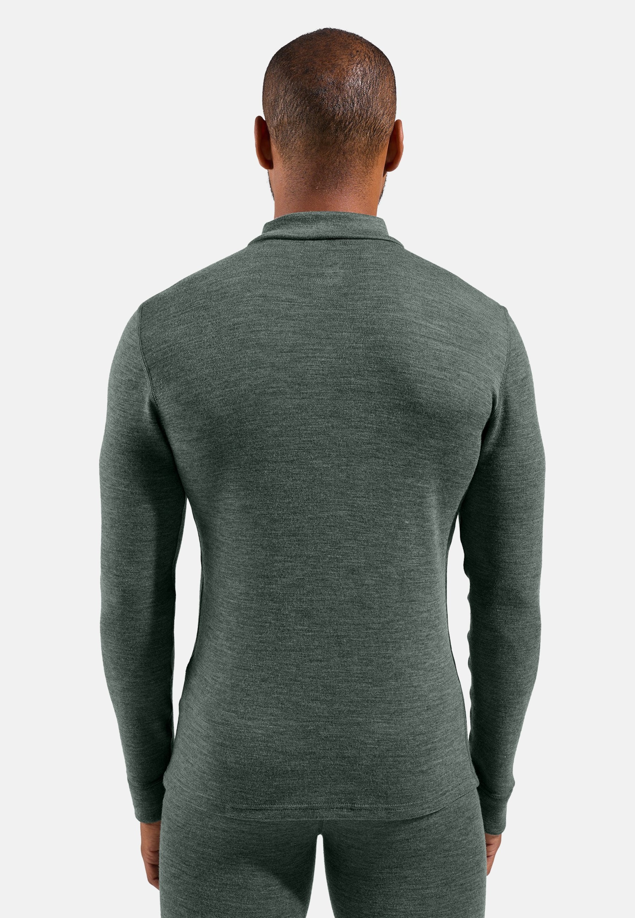 Natural Merino 260 Base Layer Half Zip in urban chic