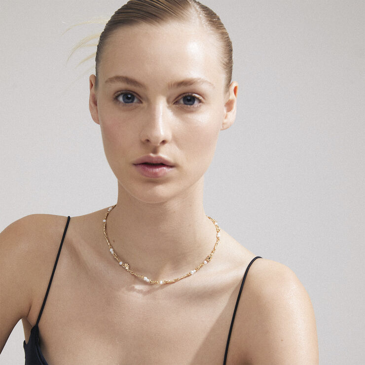 Pilgrim FOCUS recycled necklace gold-plated Guld