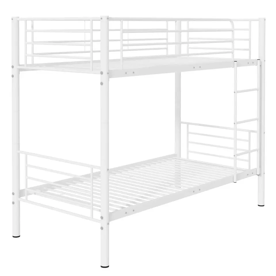 Stapelbed Dixie 90x200cm - metaal - mat wit