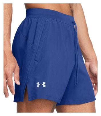 Short Under Armour Launch Unlined 5in Bleu Homme