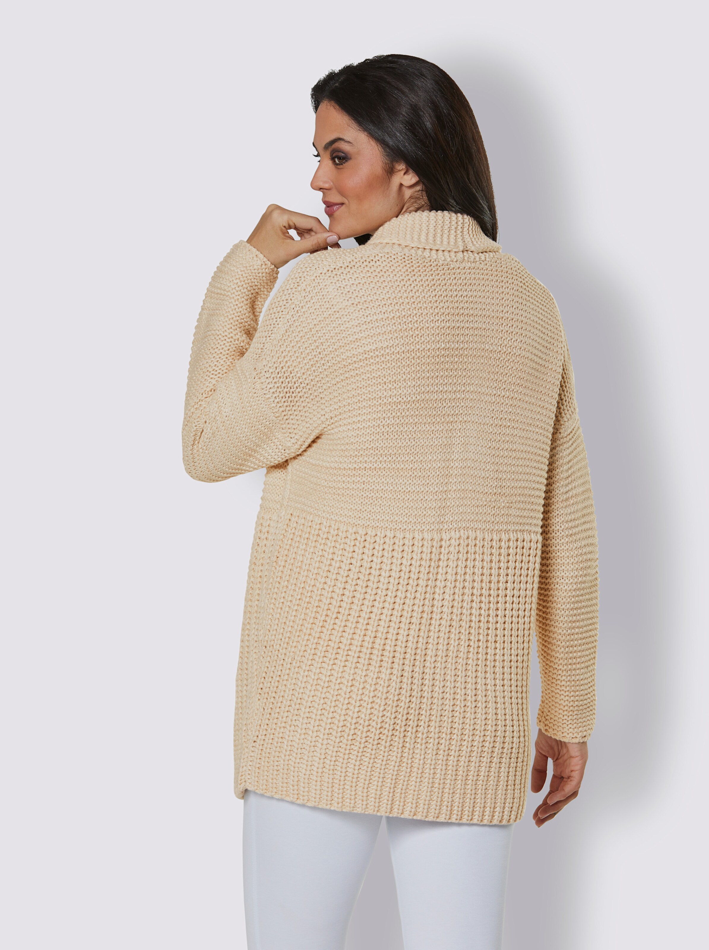 Polyacryl-Merino-Strickjacke