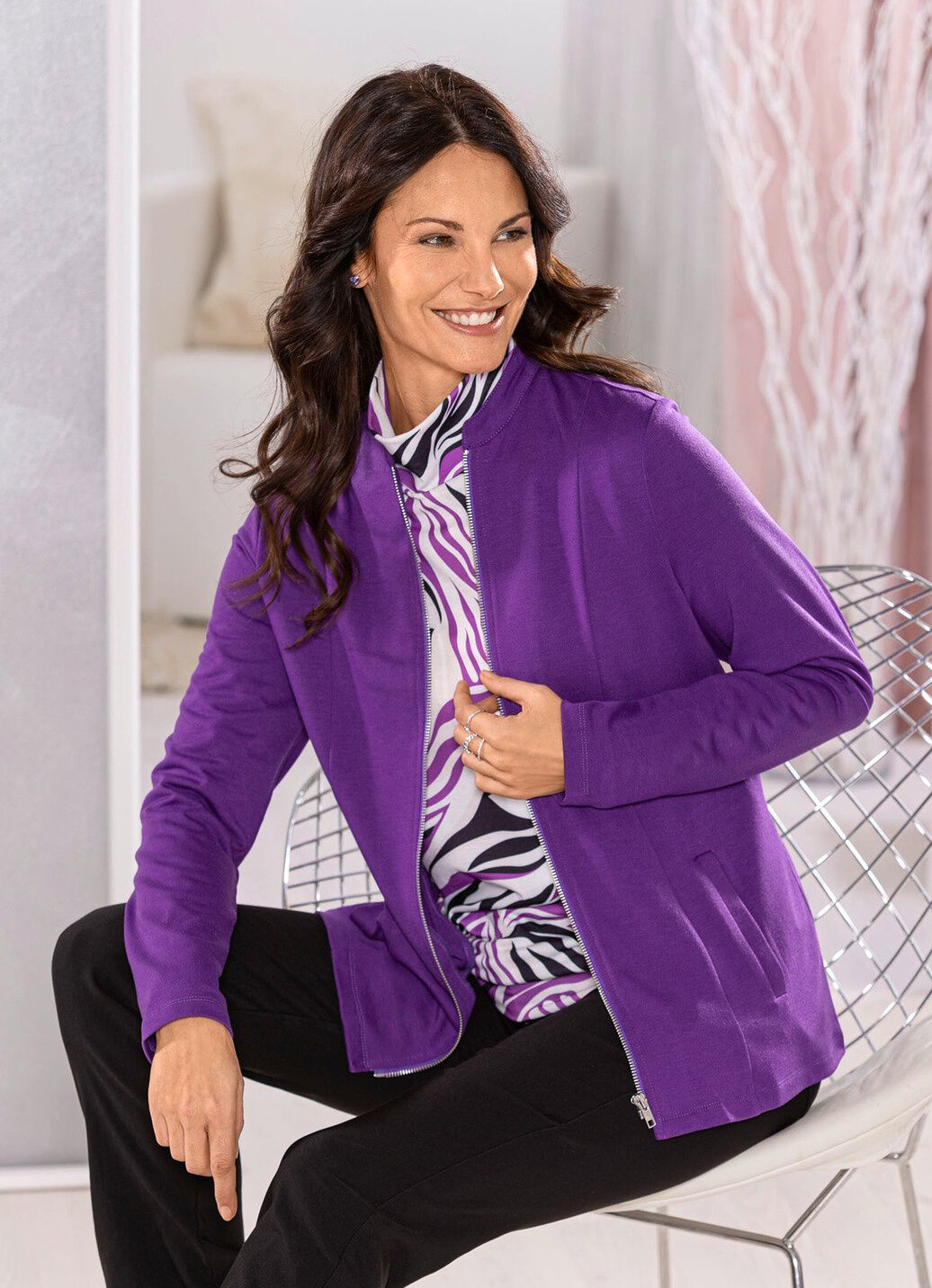 Shirtjacke mit Eingrifftaschen