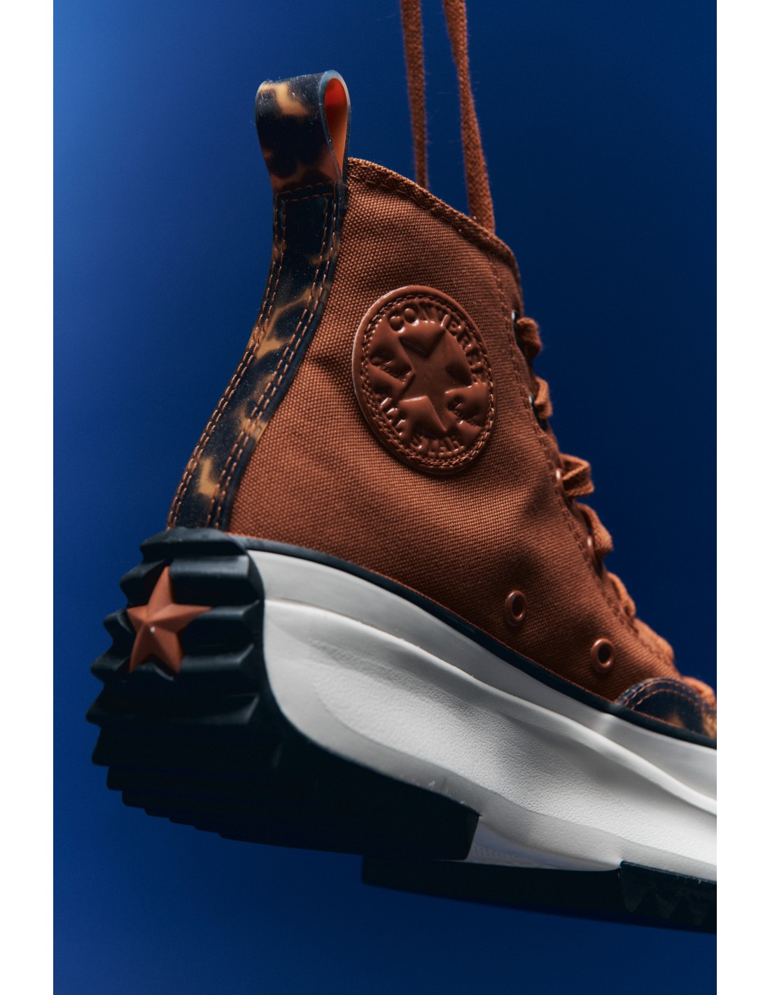 converse Sneakers Femme run star hike hi tawny owl/black/egret