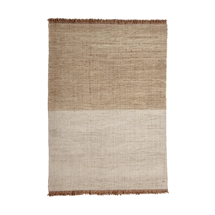 nanimarquina - Tres Stripes Vegetal Teppich, 170 x 240 cm, braun (Exklusive Edition)