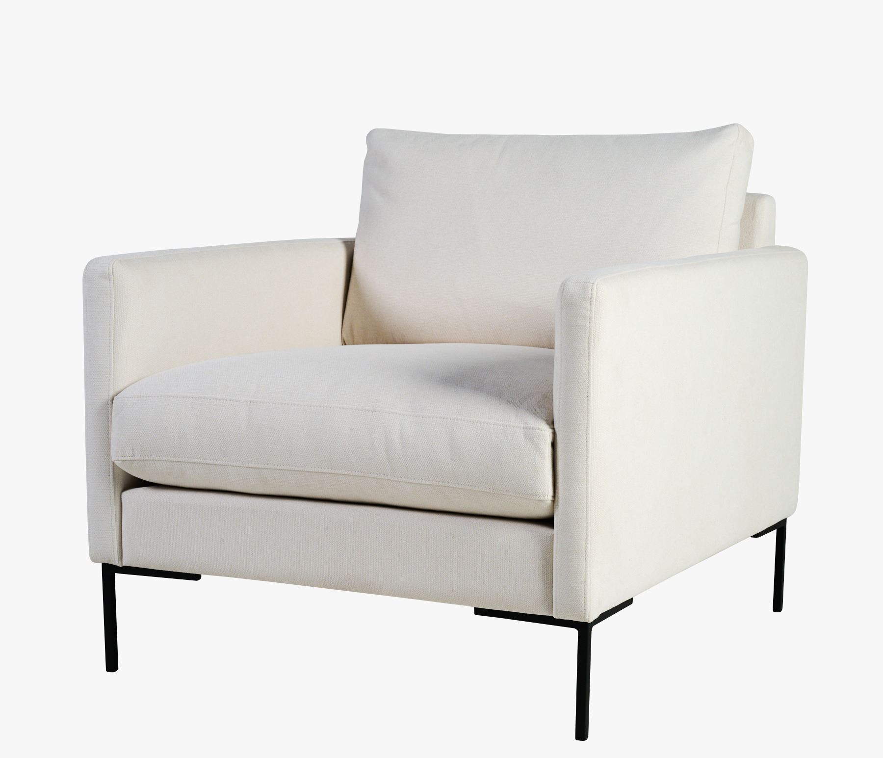 Loungestol hvit - 86x95x83 cm