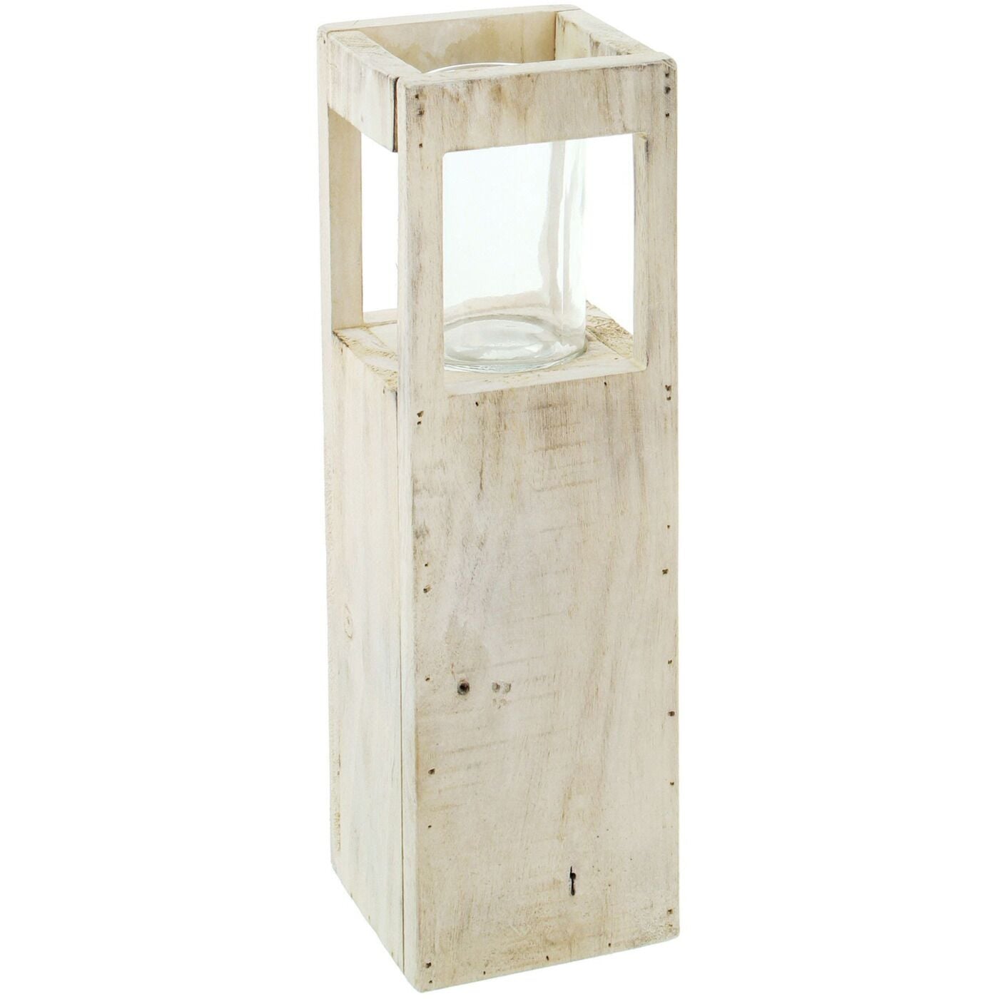 Angela BrudererWindlichtsäule «Shabby-Charme» 50 cm