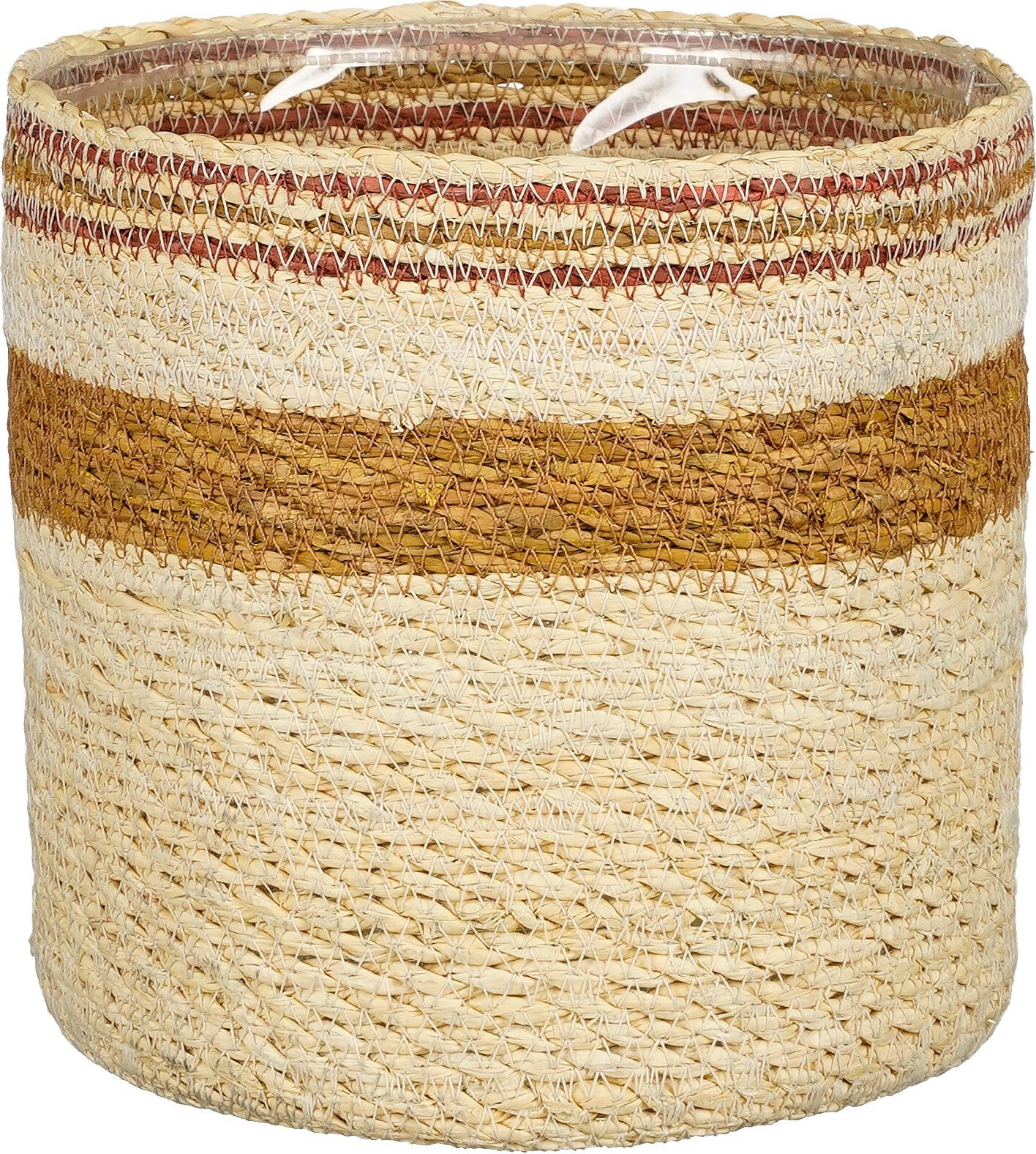 Mica Decorations plantenmand Jameson geel D 20 H 20 cm