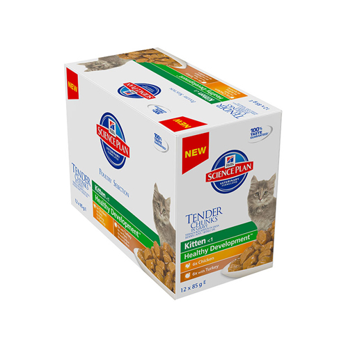 Hill's Science Plan - Kitten - Maaltijdzakje - Poultry Selection