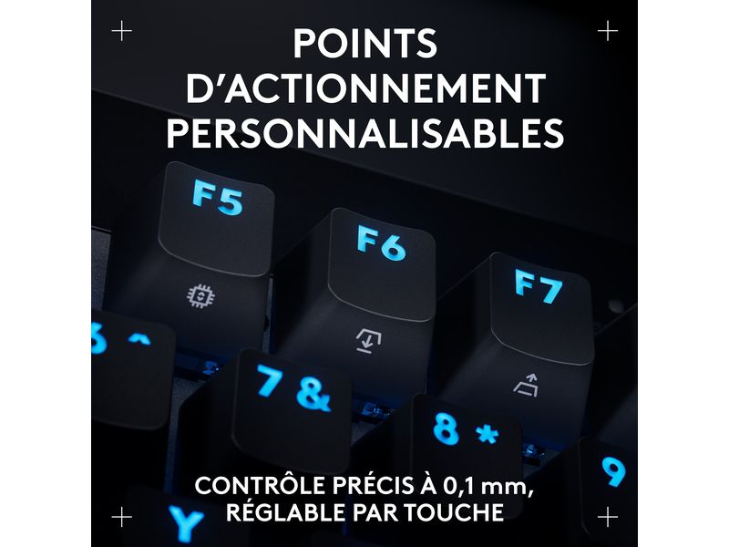 Logitech Gaming-Tastatur Pro X TKL Rapid Schwarz Kabelgebundene Gaming-Tastatur ohne Ziffernblock mit analogen Switsches