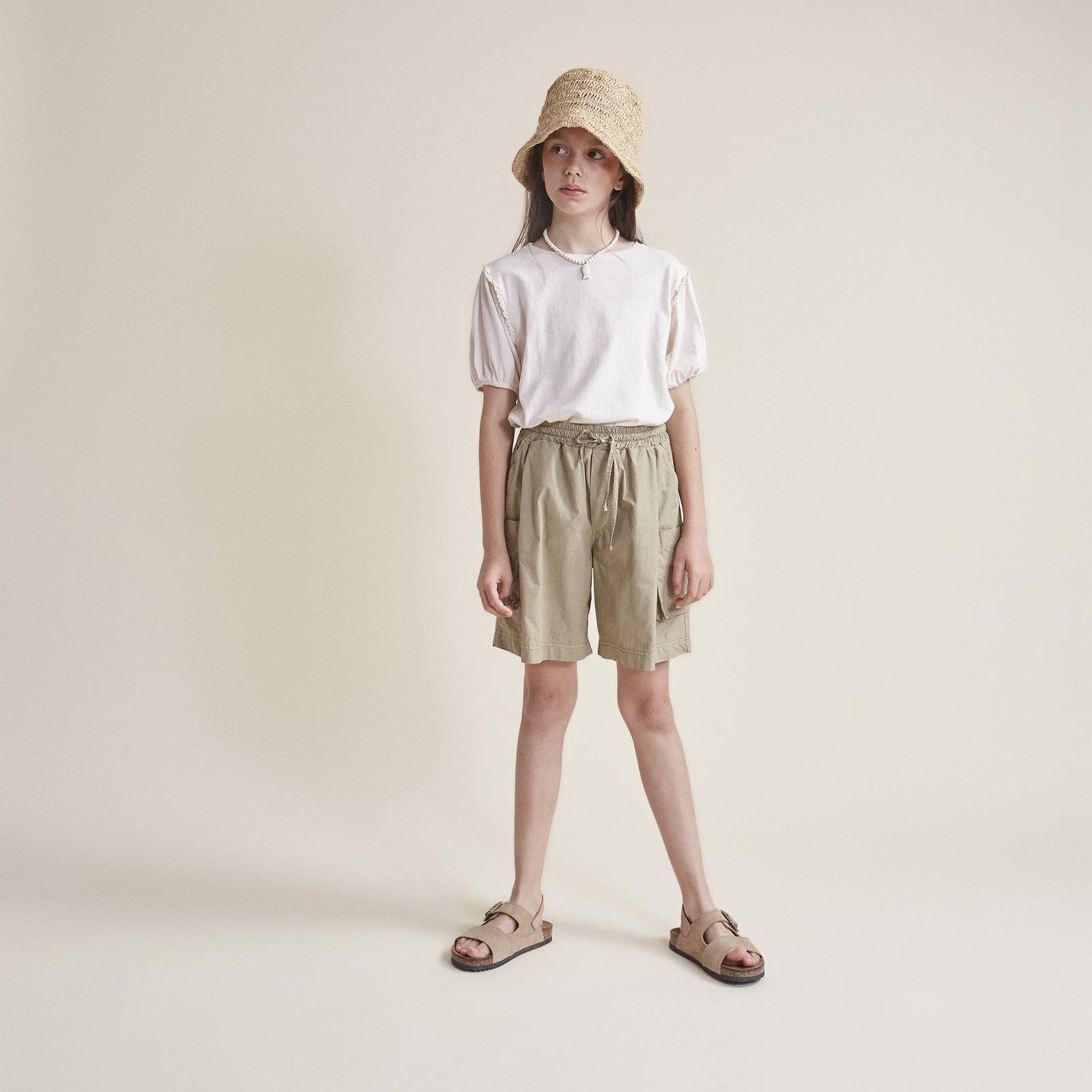 Shorts Poplin Bermuda Kaki