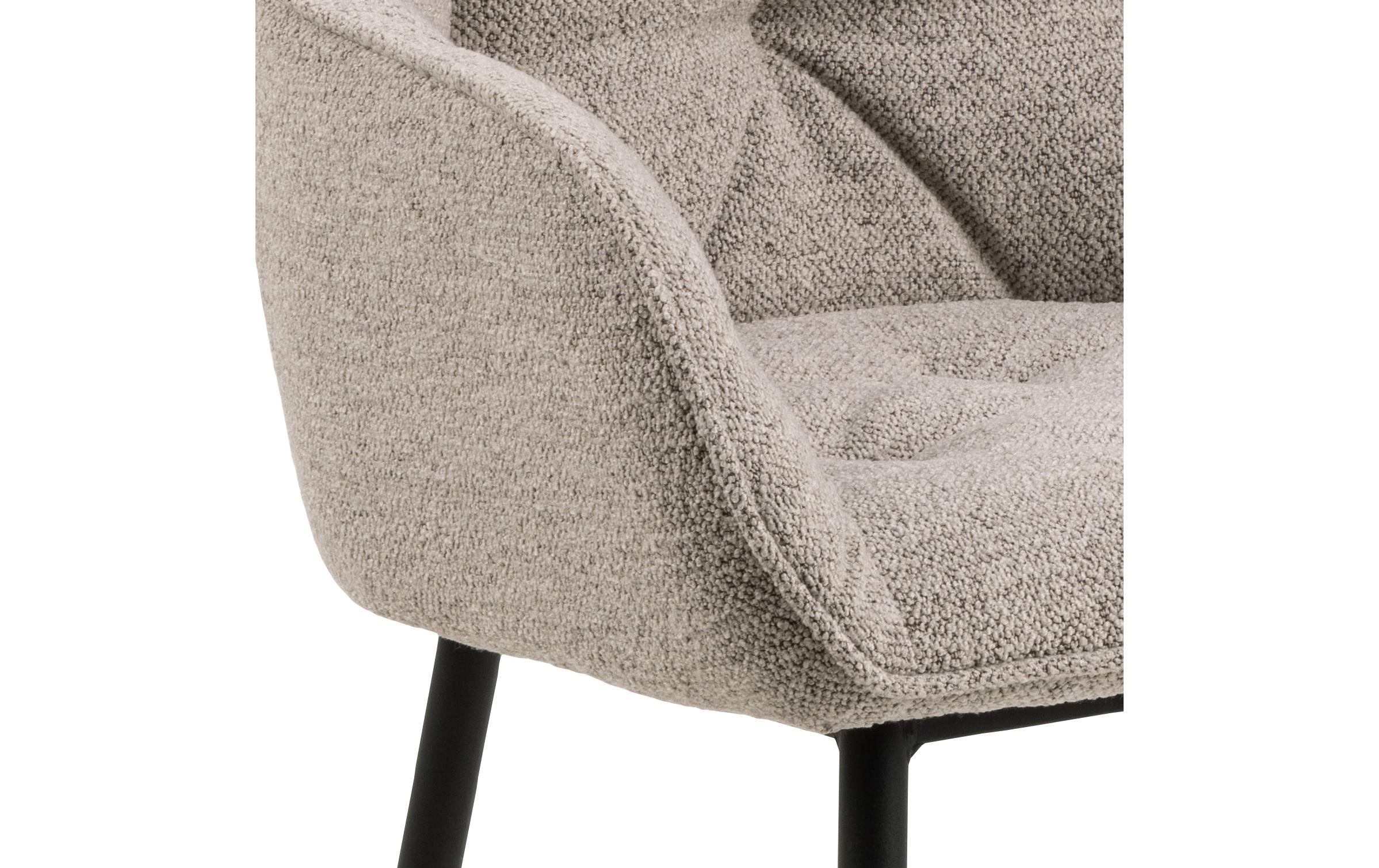 Stuhl Brooke Monza1, 2 Stück, Beige<br>Esszimmerstühle mit Armlehne