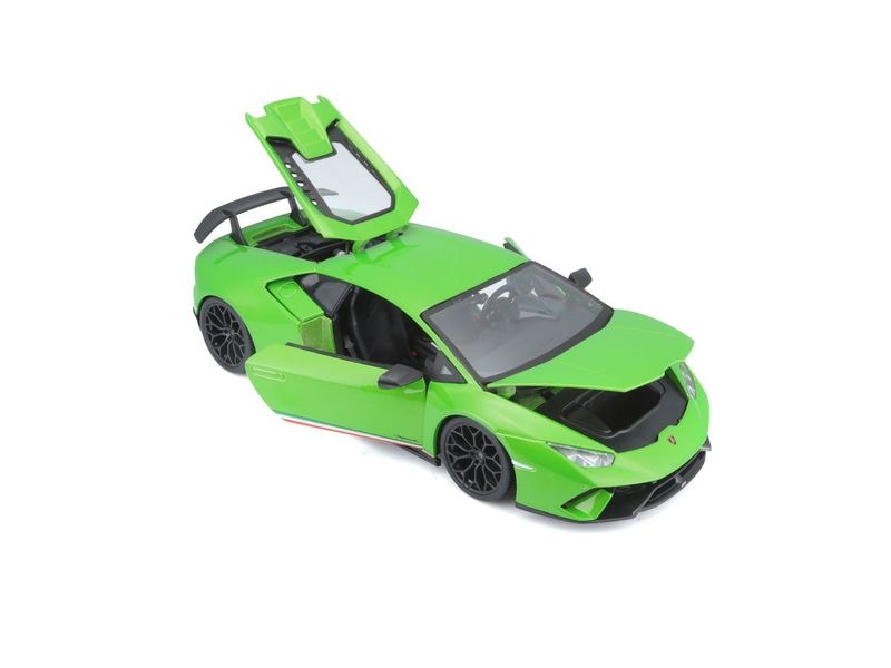 Maisto Sportwagen Lamborghini Huracan Perf 1:18, Grün Sammlermodell im Massstab 1:18
