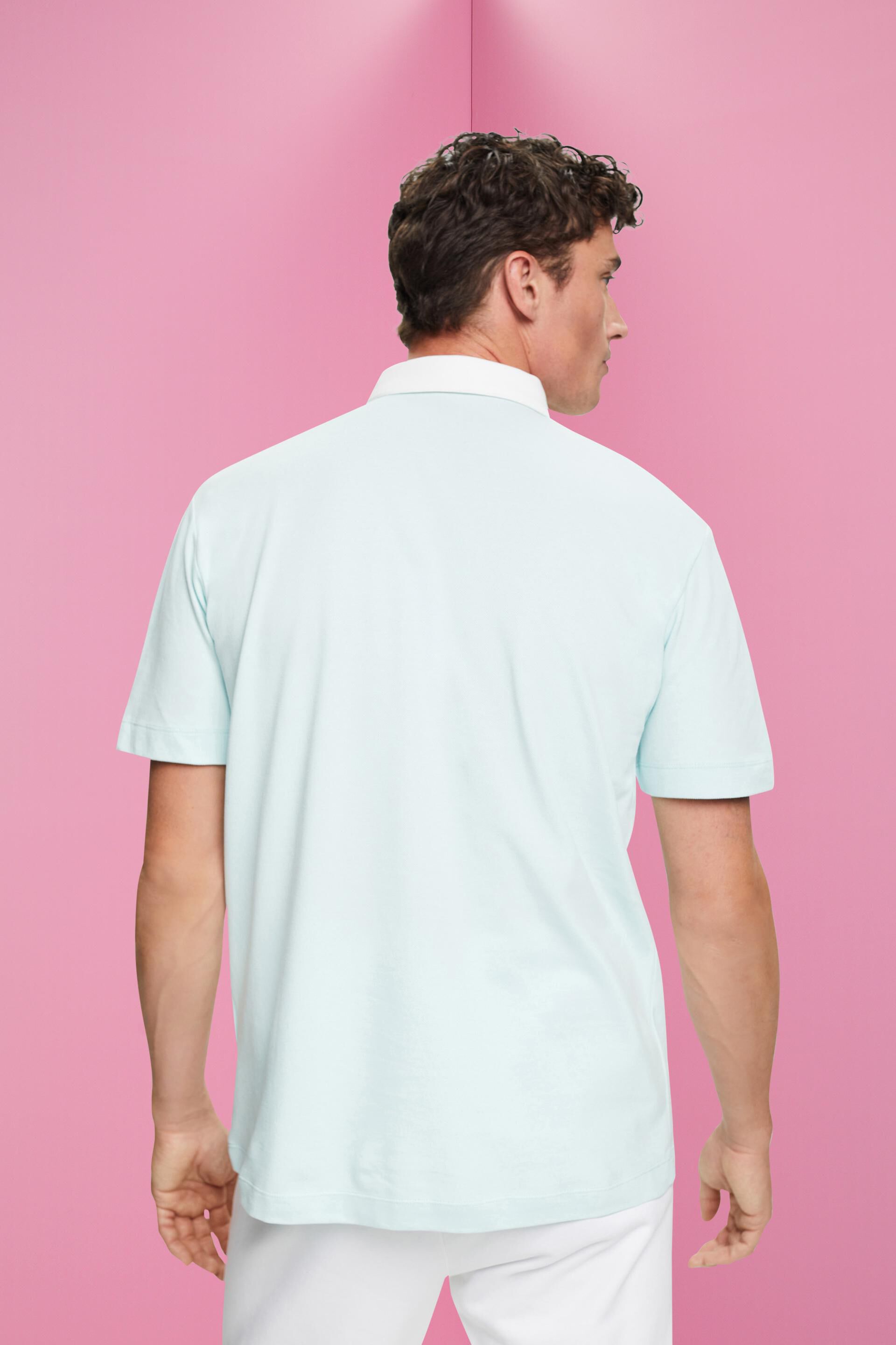 Polo en maille piquée de coton