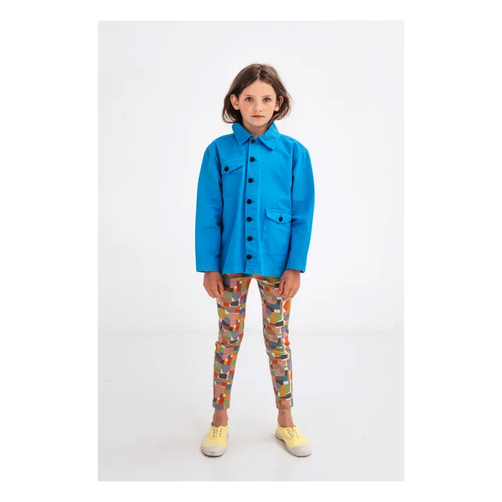 Repose AMS Legging Coton Bio Graphic | Bleu