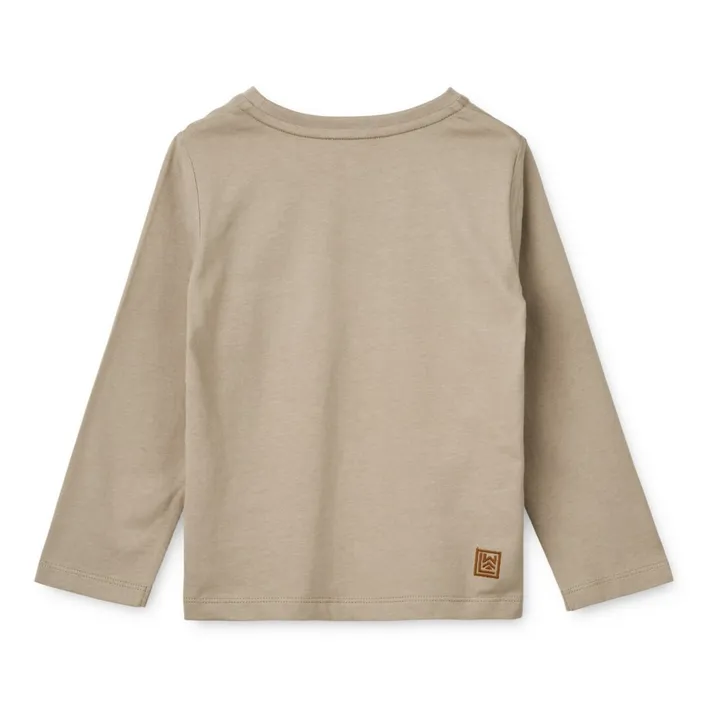 Liewood T-Shirt Manches Longues Coton Bio Monstres Apia | Beige