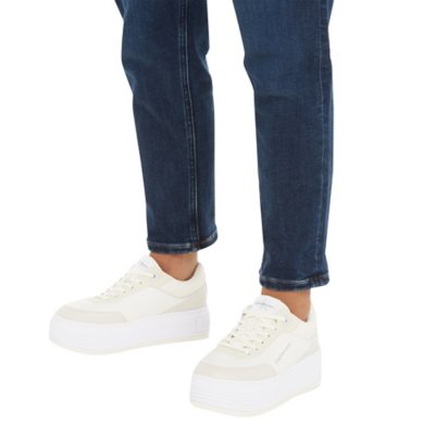 Sneakers femme Bold Flatf Low Lace Mix Ml Fad CALVIN KLEIN