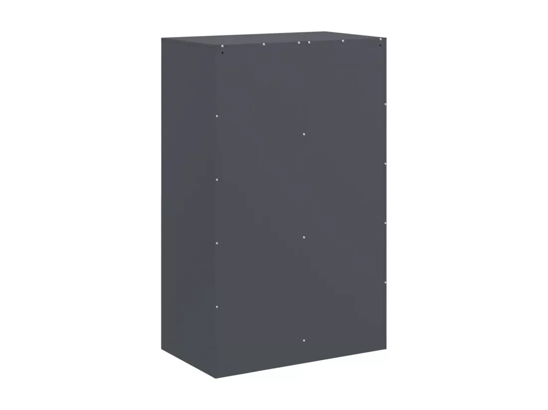 Buffet anthracite 67x39x107 cm acier