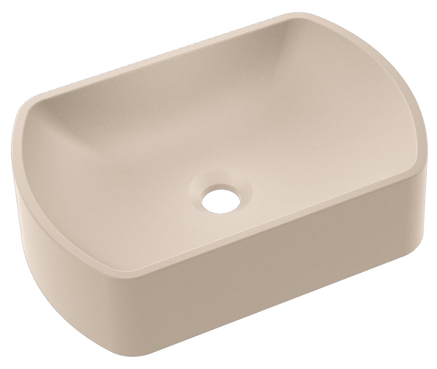 Kerra Maun wastafel 45x30x12cm caffe latte