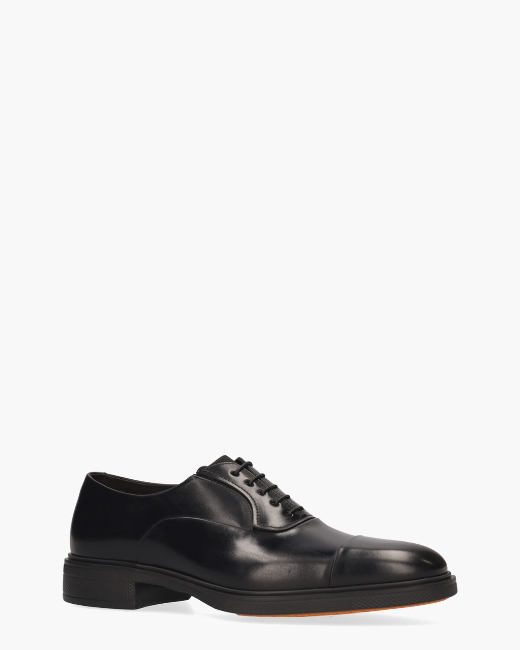 Santoni 18957 Zwart Heren Veterschoenen