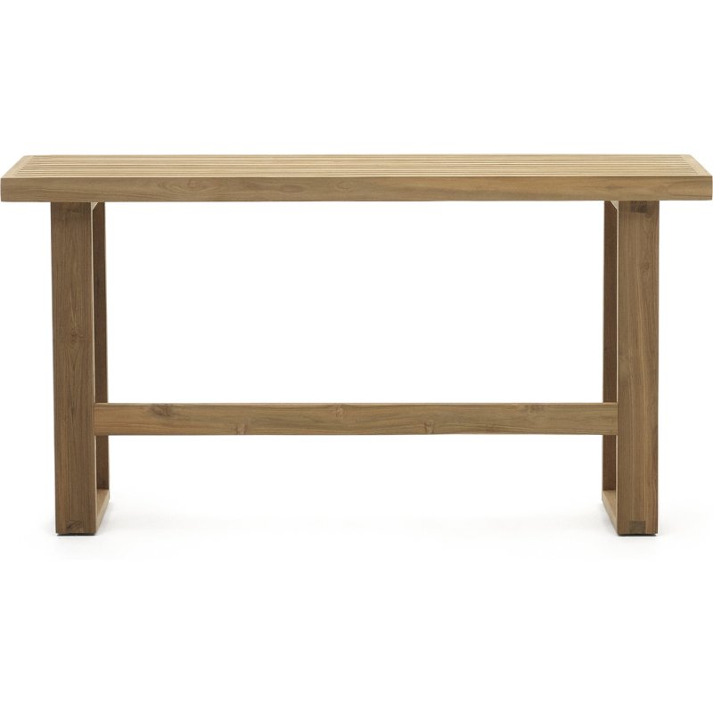 Banc Canadell - bois de teck massif recyclé - L 130 x P 35 X H 71 cm