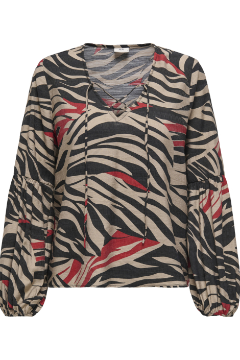 Jacqueline de Yong zwarte dames blouse