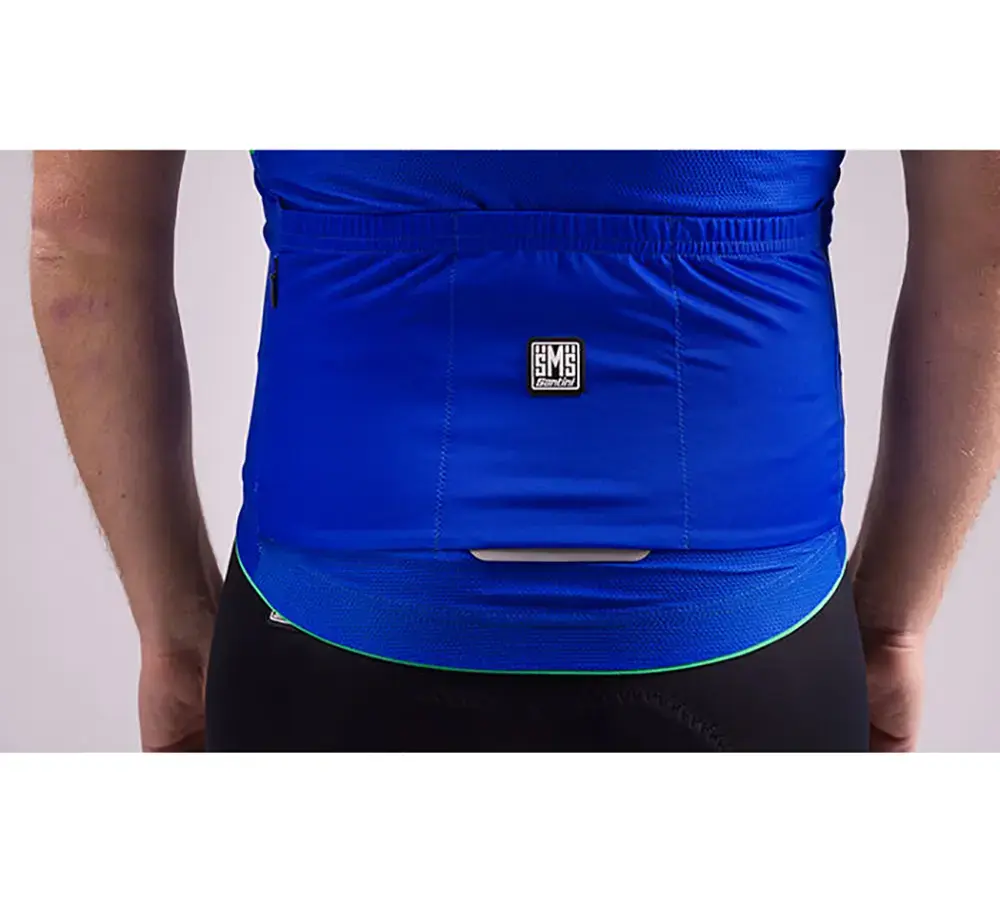Santini Mirage Fietsshirt Korte Mouwen Donkerblauw Heren