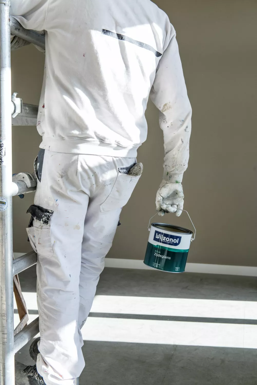 Wijzonol Aqua Zijdeglans Lak - op kleur gemengd - 1L