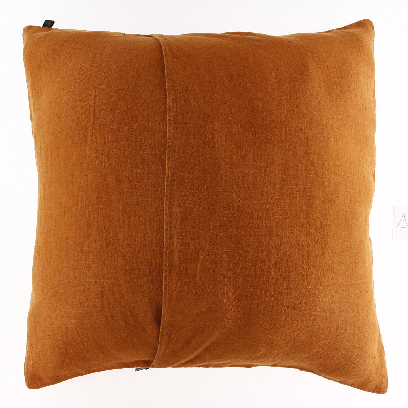 Haomy Housse de coussin 100% Lin Propriano Porticcio cuir - 80x80 cm