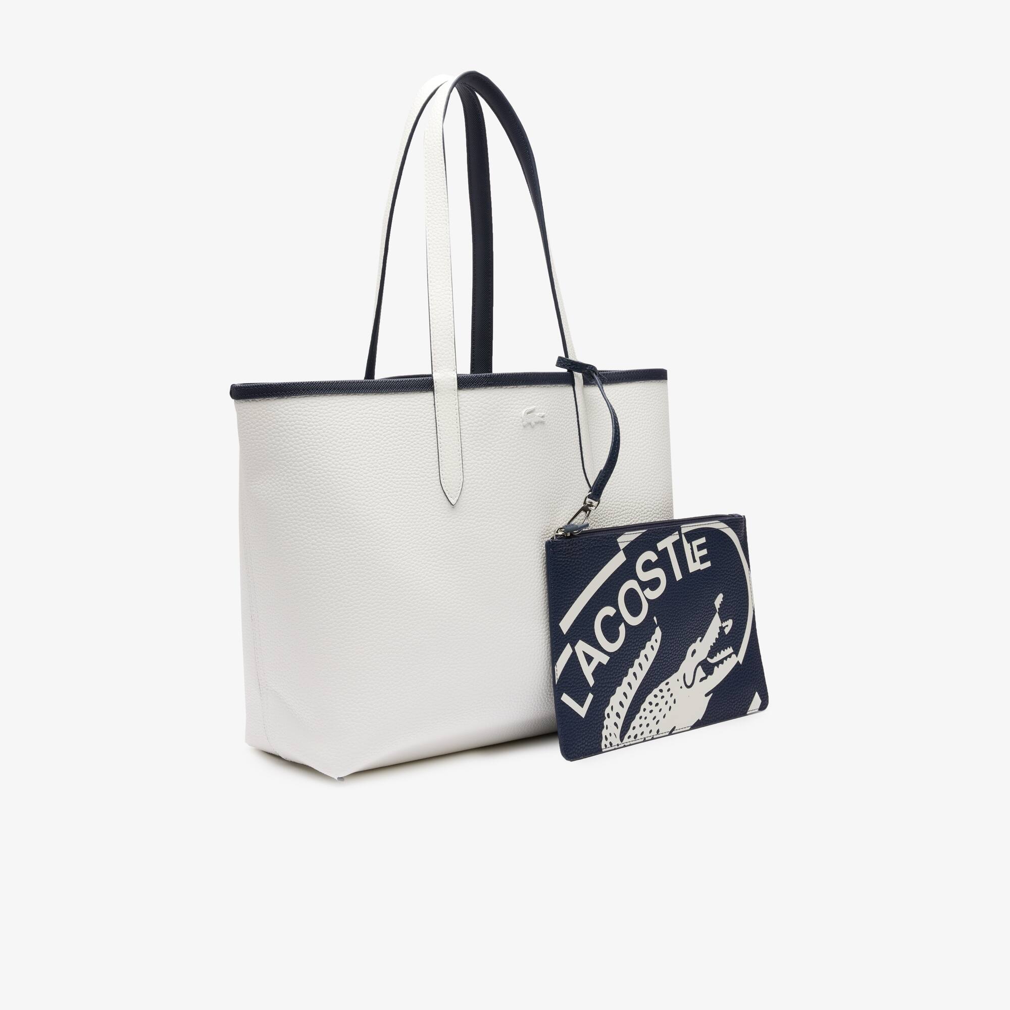 Wendbare Tote Bag aus Canvas Taschen - Blau - Lacoste - Damen