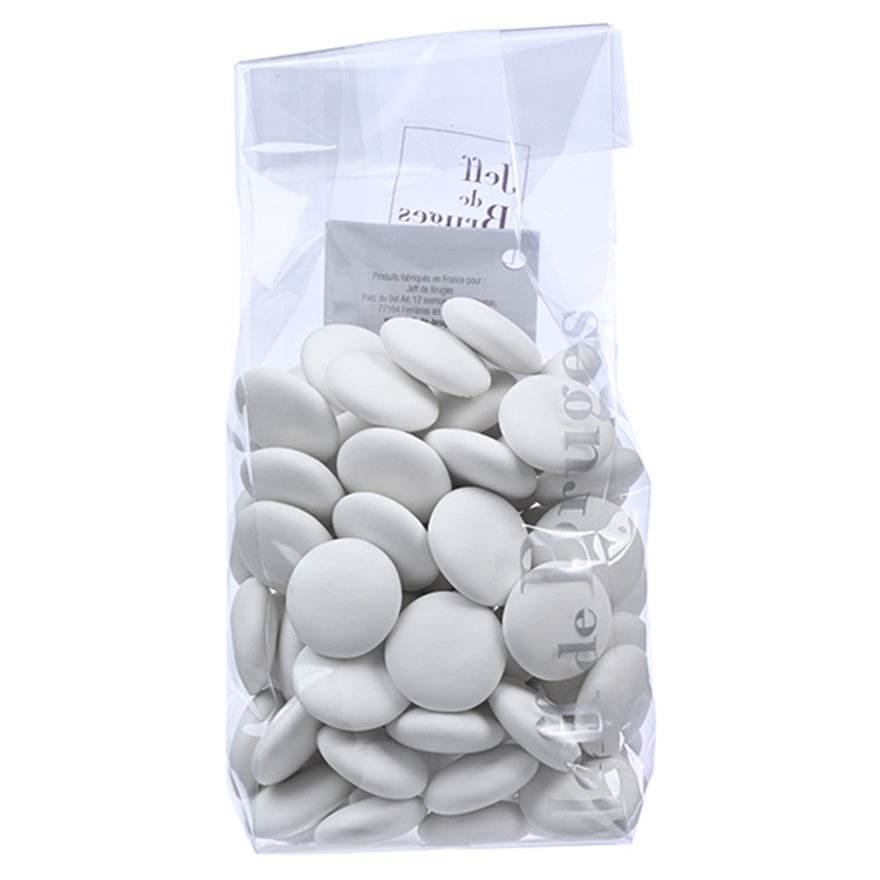 Sachet palets chocolat noir 70 % blanc