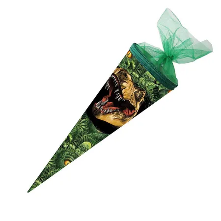 Nestler Schultüte Dino Dschungel, 50 cm rund, Tüll