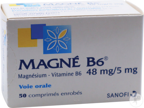 Magné B6 Magnésium - Vitamine B6 48mg/5mg Comprimés Enrobés 60