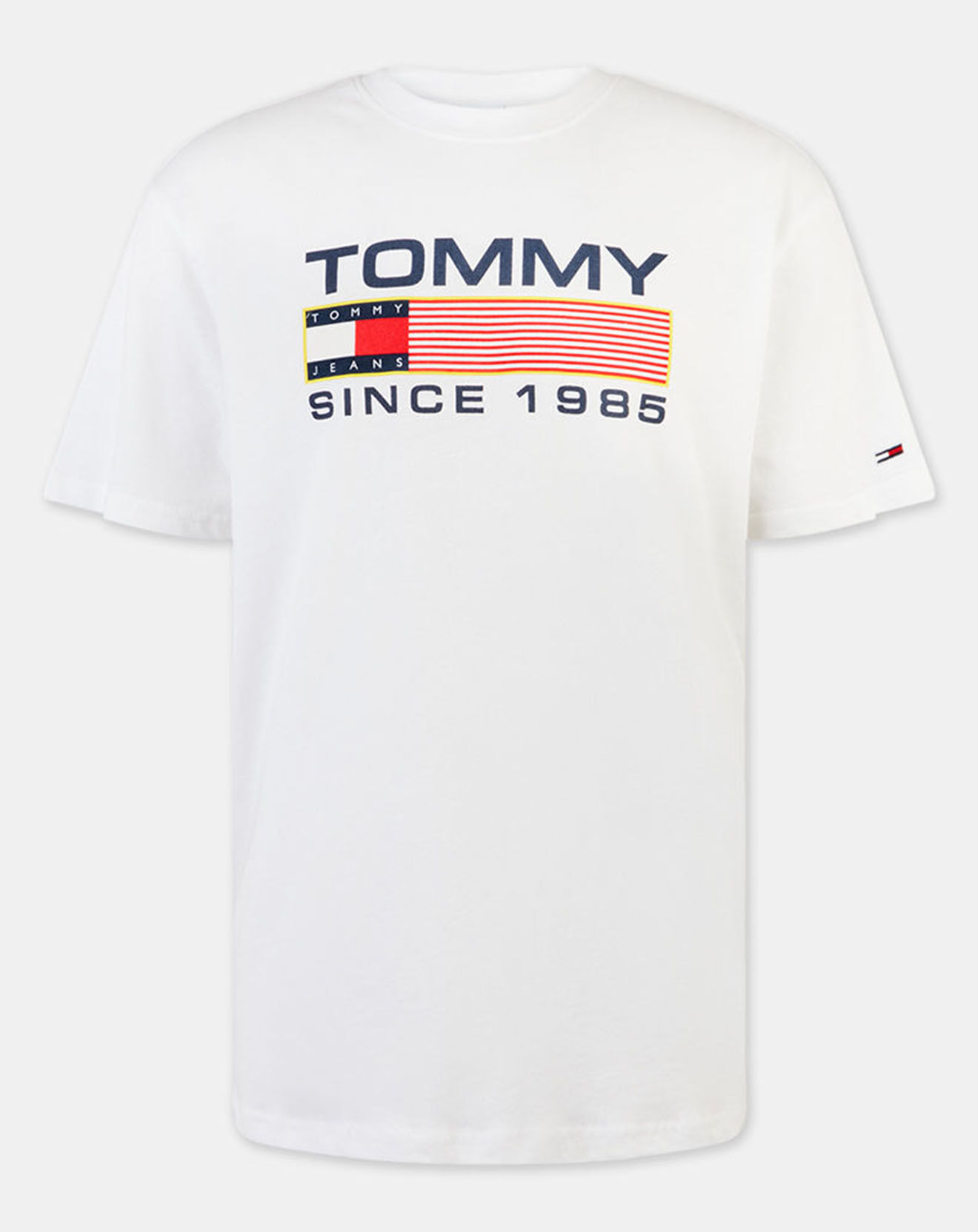 Tommy Jeans T-Shirt Athletic Twisted logo blanc