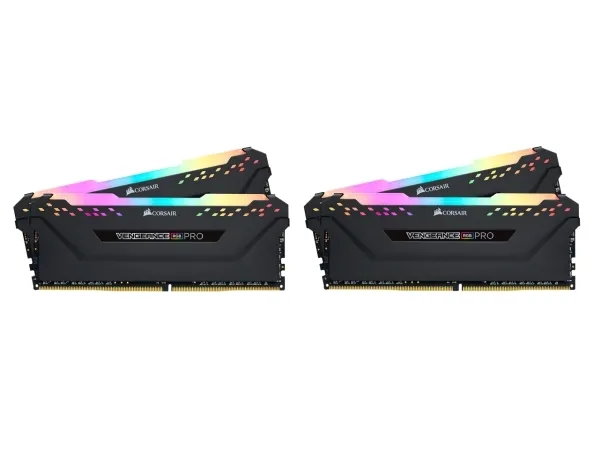 CORSAIR Vengeance RGB PRO - DDR4 - sæt - 32 GB: 4 x 8 GB - DIMM 288-PIN - 3200 MHz / PC4-25600 - CL14 - 1.35 V - ikke bufferet - ikke-ECC - sort
