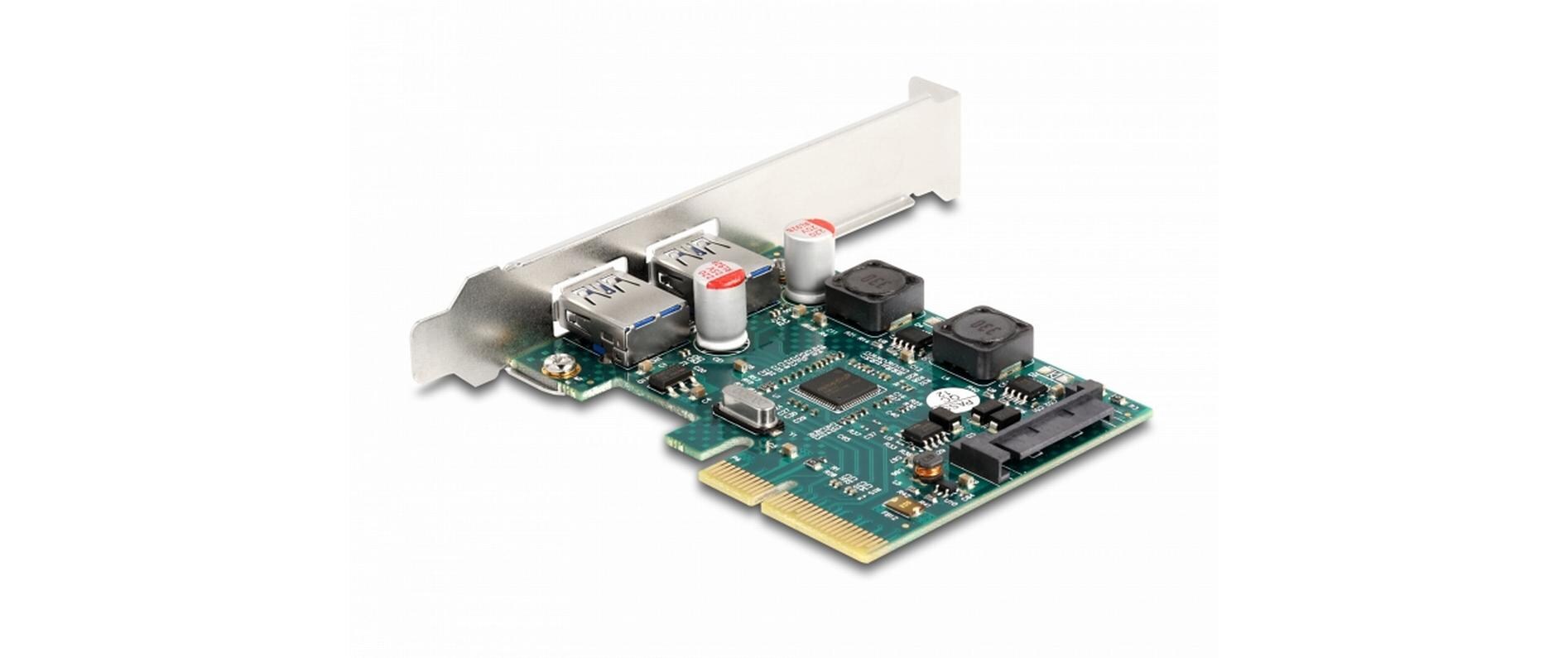 PCI-Express-Karte USB 3.1 Gen 2 - 2x USB Typ-APCIe-Schnittstellenkarte mit zwei USB-3.1-Anschlüssen (Typ-A)