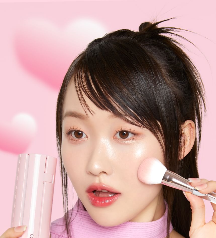 CORINGCO - Roze Roll Make-up Kwastenset