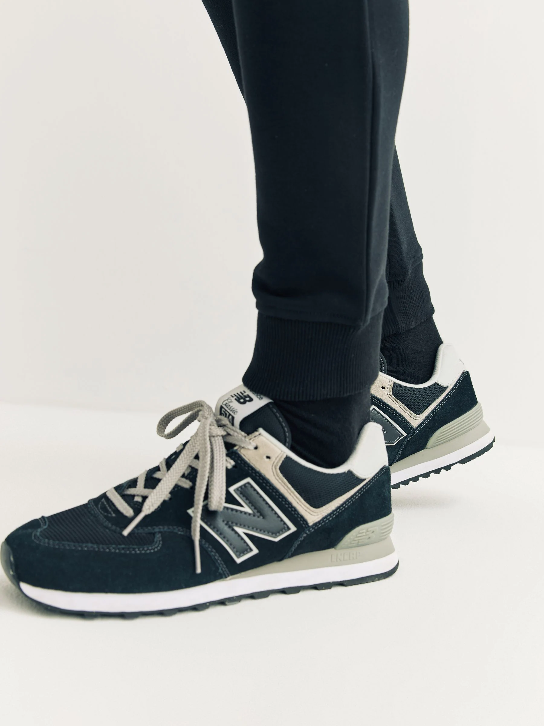 Zwart - Strakke Pasvorm - Katoenrijke Jersey Joggingbroeken