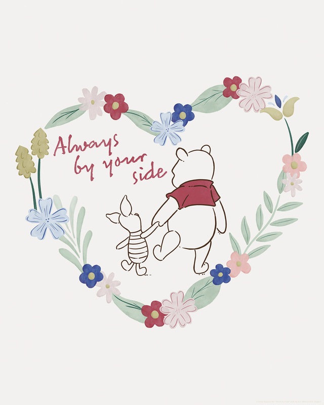 Komar Wandbild »Disney Winnie the Pooh Always by your Side« Disney Set, 1 Stk. tlg. 40 x 50 cm (Breite x Höhe) - Kinderzimmer, Dekoration